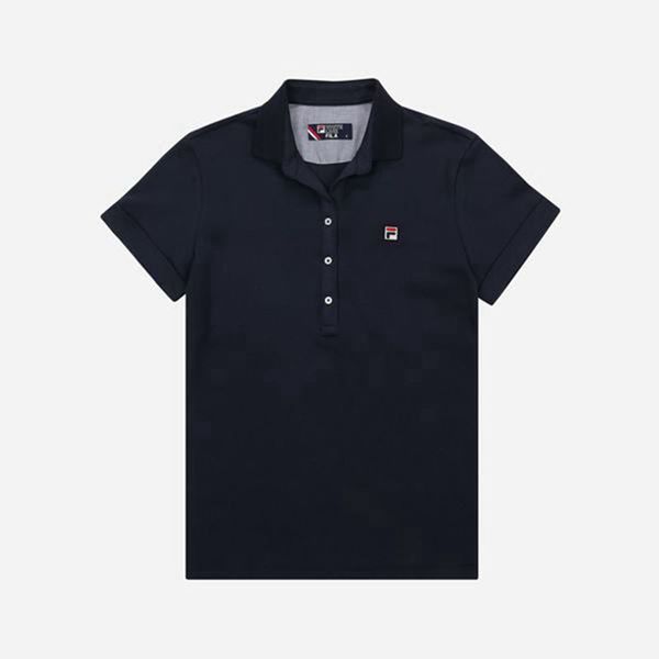 Fila Polokošeľa Damske Námornícka Modrá - Line Basic S/S Vypredaj - Slovakia 37829-VMIZ